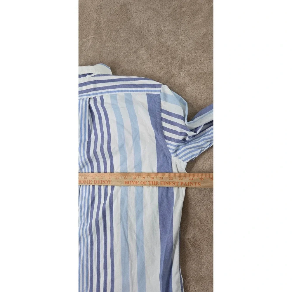 Polo Ralph Lauren Chambray Shirt Men L Blue Striped Flesh Pony Button Down NWOT